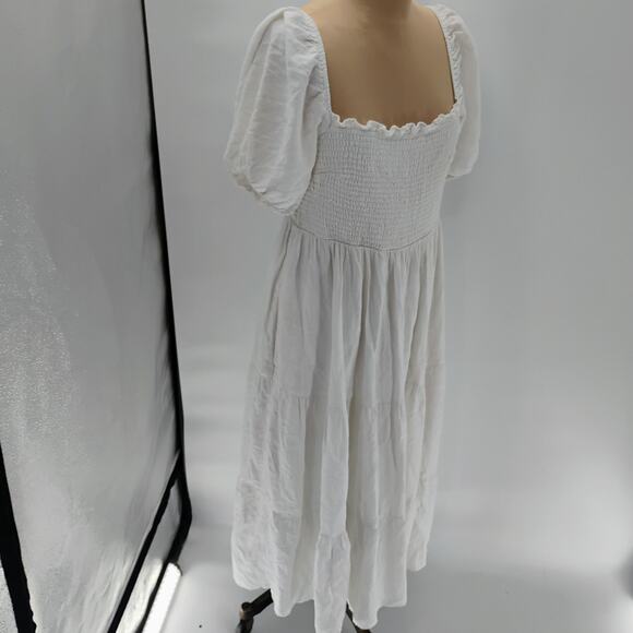 Abercrombie & Fitch White Puff Sleeve Sundress - Picture 11 of 16